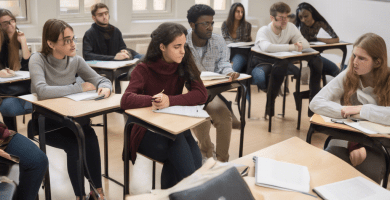 Estudiante en taller práctico - UTN